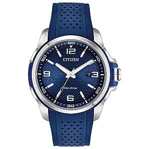 44mm Citizen Men's Eco-Drive Stainless Steel Weekender Watch (Blue) $177 + Free S&H
