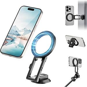 Ulanzi MagSafe 16N Magnetic Ring Phone/Tripod Holder Stand (Black) $10.75