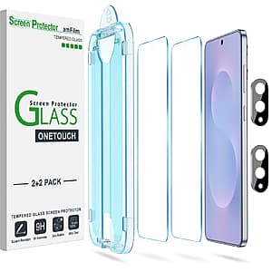 Prime Members: 2-Pack amFilm Galaxy S25/S24/S23 Tempered Glass Screen Protectors from $3.40 + Free Shipping