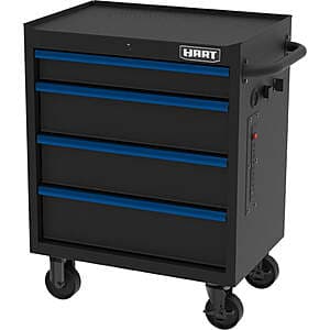 27" HART 4-Drawer Rolling Tool Cabinet $119.60 + Free S&H