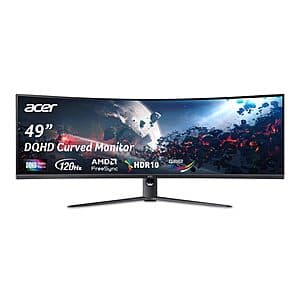 49" Acer Nitro 5120x1440 DQHD 120Hz 3ms UltraWide Curved VA Gaming Monitor $500 + Free Shipping