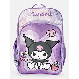 17" Sanrio Hello Kitty and Friends Girls Quilted Backpack (Kuromi) $8.10 & More