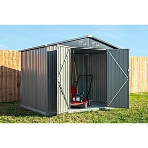 Cover-It 8'x6' Metal Outdoor Galvanized Steel Storage Shed $89.90 or Less + Free Store Pickup Only