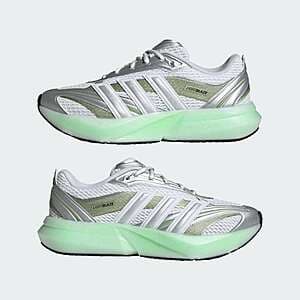 adidas Women's Lightblaze Glow Shoes (Cloud White/Silver Metallic/Magic Lime) $32 + Free Shipping