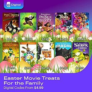 Digital 4K UHD Films: Kung Fu Panda 4, The Birds, Shaun of the Dead, Apollo 13 $3.75 each & Many More
