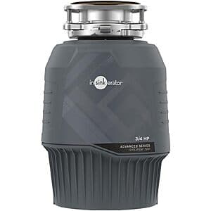 InSinkErator Evolution 3/4HP Advanced Series Food Waste Garbage Disposal (Gray) $153.60 + Free S/H