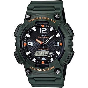 48mm Casio AQS800W Series Analog Digital Watch (Green) $39 + Free S/H