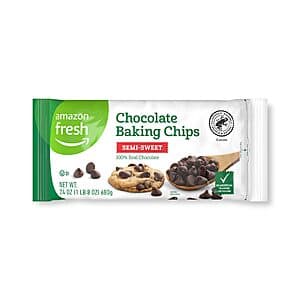 24-Oz Amazon Fresh Chocolate Baking Chips (Semi Sweet) $2.90