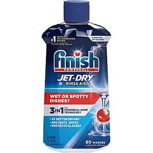 8.45oz Finish Jet-Dry Dishwasher Rinse Aid & Drying Agent (Packaging may vary) $1.50 w/ Subscribe & Save