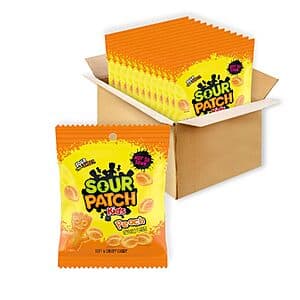 Select Accounts: 12-Pk 3.56-Oz Sour Patch Kids Soft & Chewy Candy (Peach) $7.05 w/ S&S