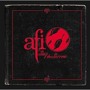 AFI Sing The Sorrow 45RPM 2LP vinyl record set with album artwork and packaging.