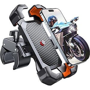 Joyroom Bike & Motorcycle Phone Mount (Black/Red) $7.60