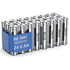 16-Pack SUKAI AAA 1.2V 1100mAh Ni-MH Rechargeable Batteries $6