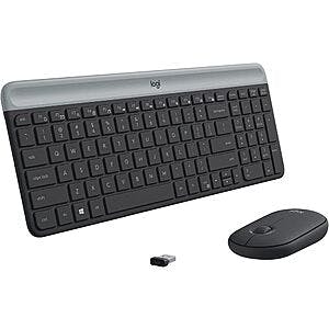 Logitech MK470 Slim Compact Wireless Full Size Keyboard & Mouse (Open Box) $16 + Free Shipping