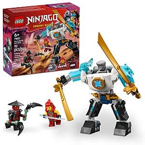 92-Piece LEGO Ninjago Dragons Rising Zane's Battle Suit Mech Building Toy $5.95
