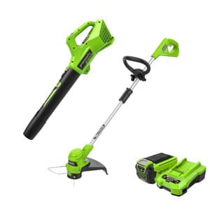 Greenworks 40V 12" String Trimmer & Leaf Blower Kit w/ 2.0 Ah Battery & Charger $56.95 + Free S&H on $100+