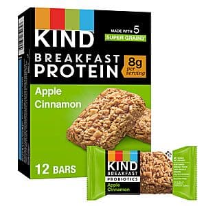6-Count 1.76-Oz Kind Breakfast Protein Bars (Various) $2.90 w/ Subscribe & Save
