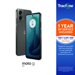 Tracfone 64GB Moto G 2024 + 1-Year Service w/ 1500 Mins Talk/1500 Texts/1.5GB Data $49.90 + Free Shipping