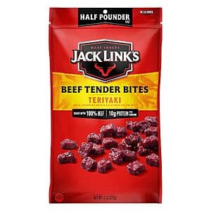 Select Accts: 8-oz Jack Link's Teriyaki Beef Tender Bites (Teriyaki) $5.35 w/ S&S