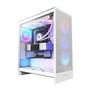 NZXT H7 Flow RGB ATX Mid-Tower PC Gaming Computer Case (White) $80 + Free S&H