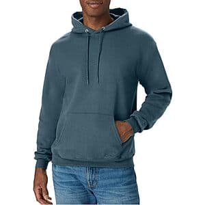 Hanes Men's EcoSmart Fleece Pullover Hoodie (Metallic Teal) $8.05
