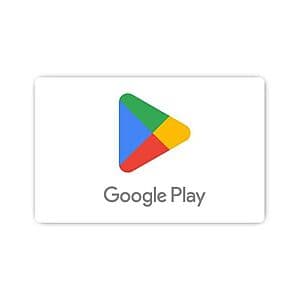 Google Play Gift Card with $50 denomination value in Target packaging.