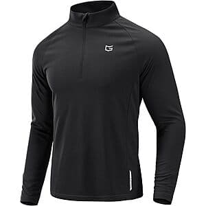 G Gradual Men's Athletic Quick Dry Quarter-Zip Pullover Shirt (Various) $13.90