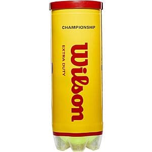 3-Ct Wilson Championship Tennis Balls (Extra Duty) $2.85