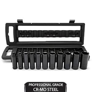11-Piece Husky 1/2" Drive Deep Impact Socket Set (SAE or Metric) $35 + Free Shipping