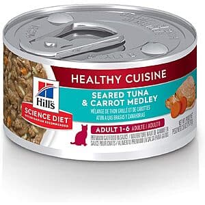 Select Accts: 24-Pk 2.8-Oz Hill's Science Adult 1-6 Healthy Cuisine Wet Cat Food $16.60 w/ S&S & More