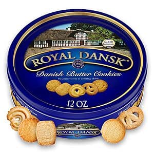 12-Oz Royal Dansk Danish Butter Cookie Tin $2.70 w/ Subscribe & Save