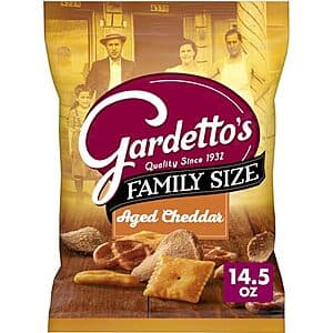 Select Accts: 14.5-Oz Gardetto's Aged Cheddar Snack Mix $2.90 w/ S&S