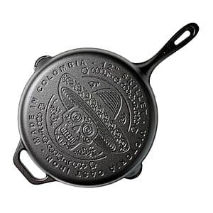12" Victoria Day of the Dead La Calaca Cast Iron Skillet $28