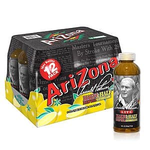 12-Pack 16-Oz Arizona Arnold Palmer Lite Half & Half Iced Tea & Lemonade Drink $6