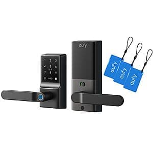 eufy Smart Lock C33 Keyless Fingerprint Door Lock w/ Handle + 3 NFC Cards $110 + Free Shipping