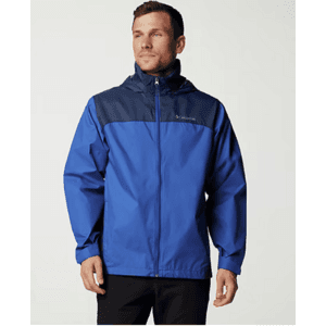 Columbia Mens Glennaker Lake II Hooded Rain Jacket (Blue) $15 + Free S/H on $50+