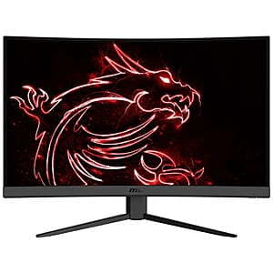 32" MSI Optix G32C4W HDMI DP 165Hz FreeSync LCD Curved Monitor $120