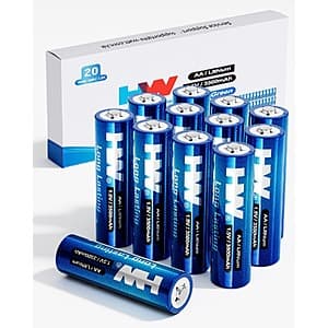 Prime Members: 12-Pk HW 3500mAh 1.5V AA Lithium Batteries $9.95 + Free S&H