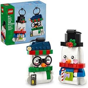 168-Pc LEGO Seasonal: Christmas Snowman Ornaments $9.90