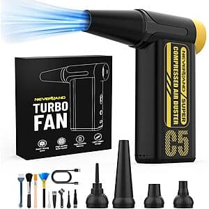 NEVERLAND Wireless Electric Air Duster (240,000 RPM) $14.95