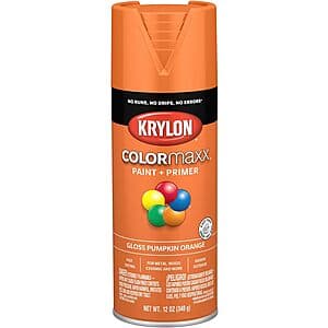 12-Oz Krylon COLORmaxx Spray Paint (Various) from $4.30