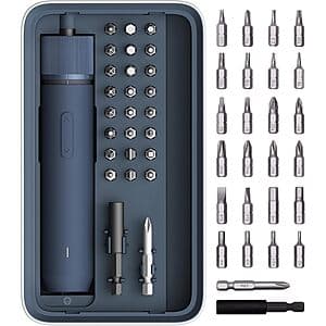 25-Piece HOTO 3.6V Cordless Electric Rechargeable Screwdriver Kit $28 + Free Shipping