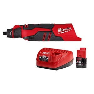 Milwaukee M12 12V Rotary Tool w/ 2. 0Ah Battery & Charger Starter Kit $99 + Free Shipping