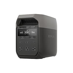 EcoFlow DELTA 3 1024Wh 1800W Solar Generator Portable Power Station $431.10 + Free Shipping