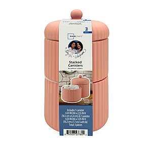 Mainstays By Becky G. & Alejandra 3-Piece Stacked Bathroom Canisters (Various) $5 & More