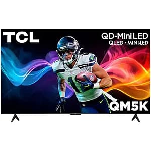 75" TCL 75QM5K QD-Mini LED 4K UHD HDR 60Hz Smart TV (2025) $600 + Free Shipping