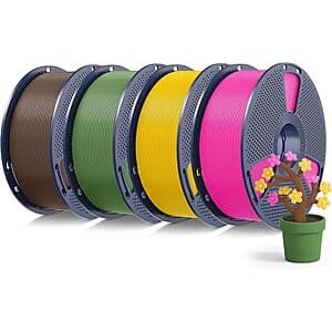 4-pk 1-kg SUNLU PLA+2.0 3D Printer Filament Bundle (various) $40.80 + Free Shipping