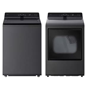 LG 4.8 Cu. Ft. HE Smart Top Load Washer + 7.3 Cu. Ft. Smart Electric Dryer $900 + Free Store Pickup