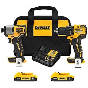 DeWALT 20V MAX Brushless Cordless Drill/Driver & Impact Driver Combo Kit $149 + Free S&H