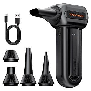 3-Speed WOLFBOX Cordless Compressed Air Duster: MF70 $36, MF60 $27.20 + Free S&H